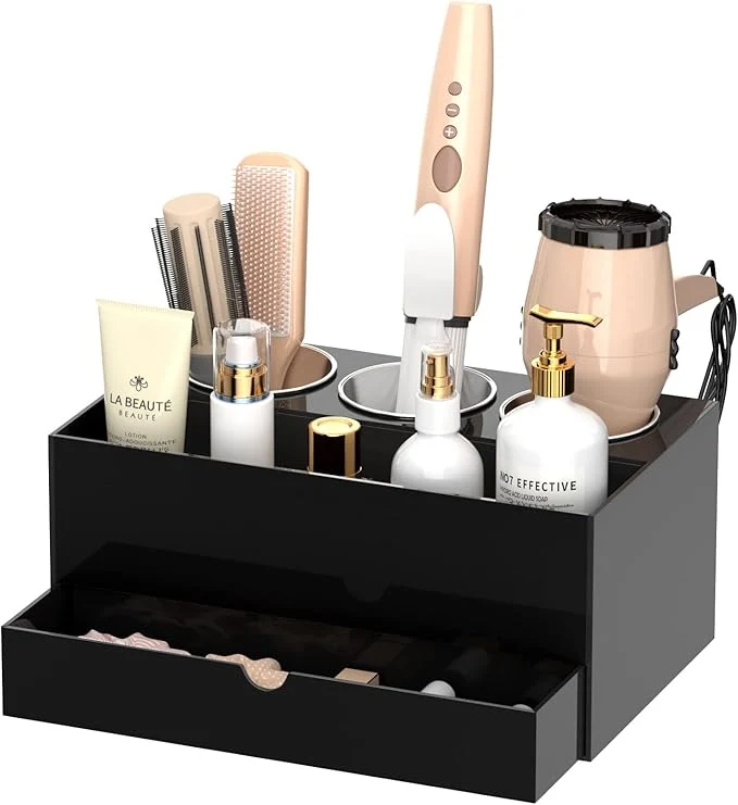Practical NIUBEE Hair Tool Organizer Bathroom Countertop Blow Dryer Holder Vanity Caddy Authentic