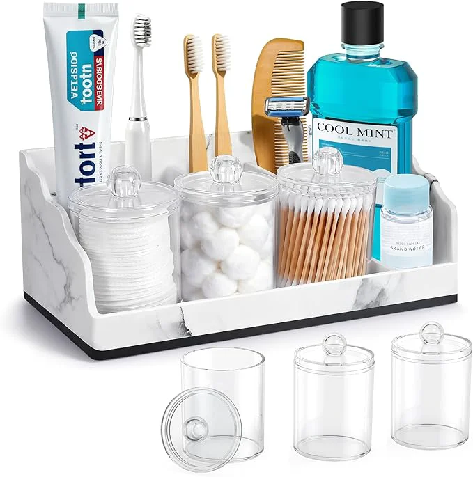 Secure TuCao Bathroom Counter Organizer Relaxed