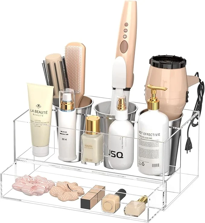 Authentic NIUBEE Hair Tool Organizer Bathroom Countertop Blow Dryer Holder Vanity Caddy Top-Quality