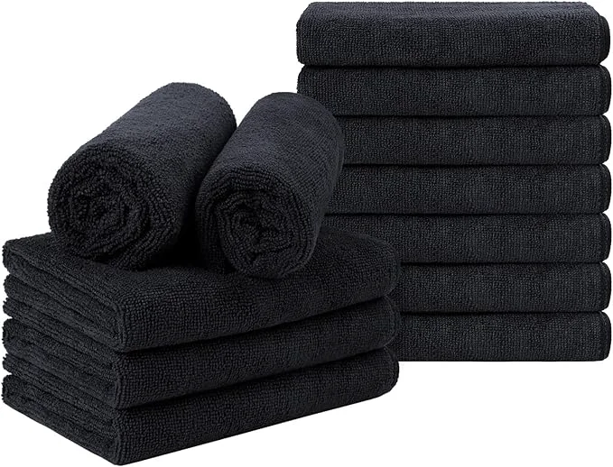 Professional Orighty Black Salon Towel Spa and Home Hair Care Premium