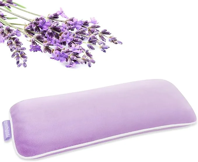 First-Class Lavender Weighted Eye Pillow for Yoga Microwavable Moist Heat Eye Compress Mask Verified