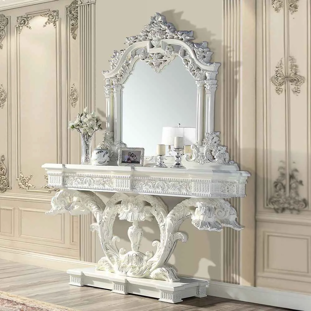 Secure Vanaheim - Sofa Table - Antique White Pure