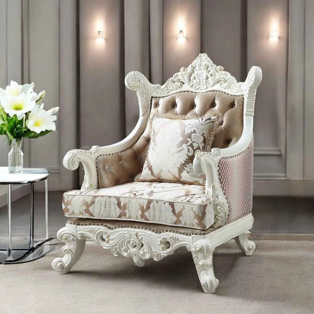 Sophisticated Vanaheim - Chair With Pillow - Fabric amp Antique White Efficient
