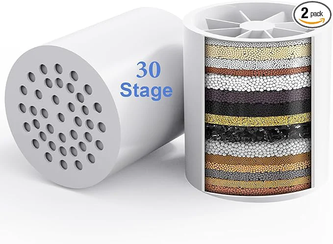 Relaxed 2 Pack 30 Stage Universal Shower Filter Cartridge -Removes Chlorine Innovative