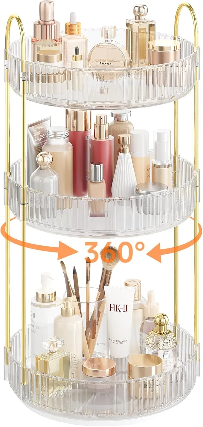 Pure Rotating Makeup Organizer Countertop Skincare Organizers Spinning Perfume Proven