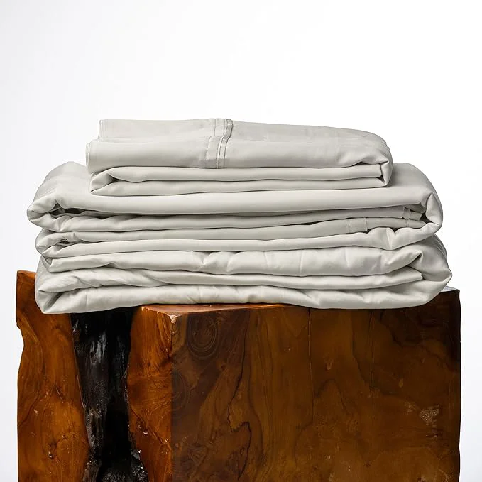Unique Olive Crate Tencel Lyocell Eucalyptus Twin Sheets Set - Extra Long Sheet Set - Cooling Tencel Sheets for Hot Sleepers with 16 Inch Deep Pocket Fit - Beige 3-Piece Set World-Class