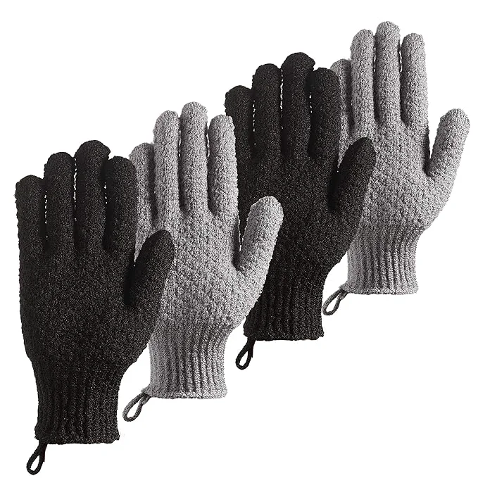 Expertly Made Bath Exfoliating Gloves Clean