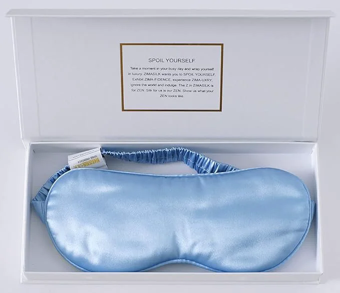 First-Class ZIMASILK Adjustable 22 Momme Mulberry Silk Sleep Mask Luxury