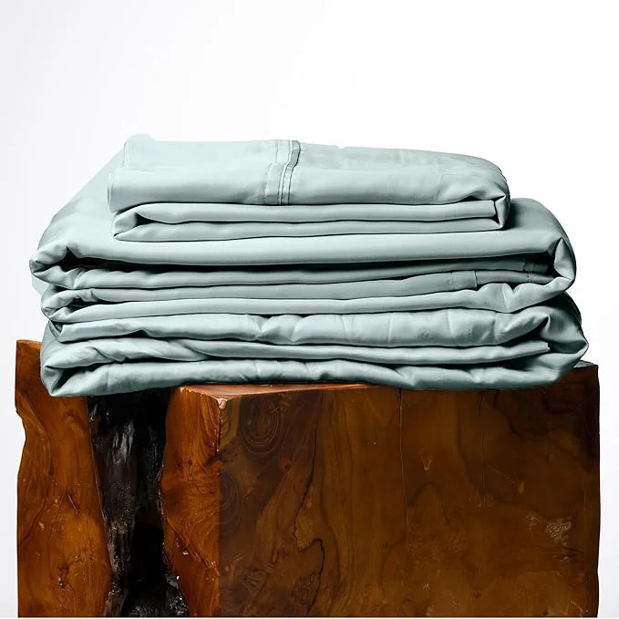 Carefully Designed Olive Crate Tencel Lyocell Eucalyptus Full Sheet Set - Cooling Tencel Sheets for Hot Sleepers with 16 Inch Deep Pocket Fit - Double Bed Sheets - Eucalyptus 4-Piece Set Specialty