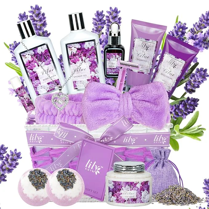 Modern Mothers Day Gifts for Mom Gifts for Women Spa Gift Basket for Women 17-Piece Breathable