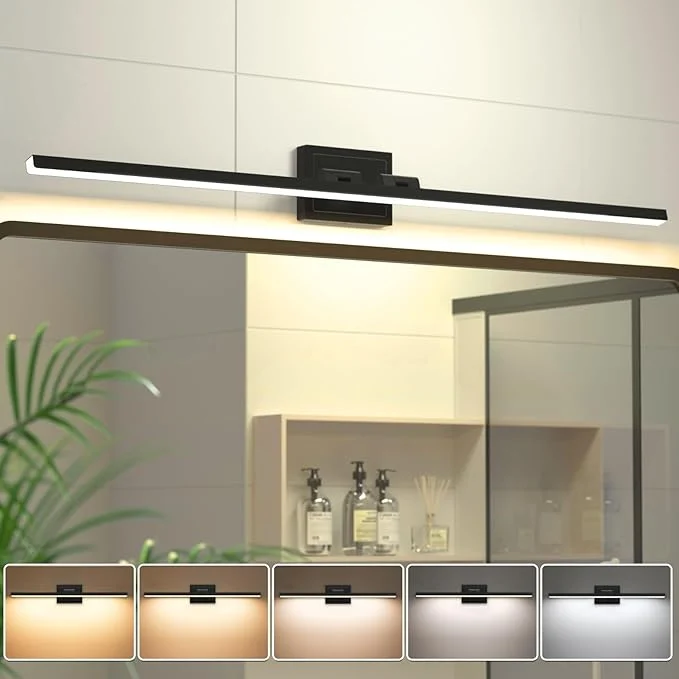 Classic VOLISUN Modern Bathroom Vanity Light 48 inch 30W Dimmable 5CCT Led Bathroom Traditional