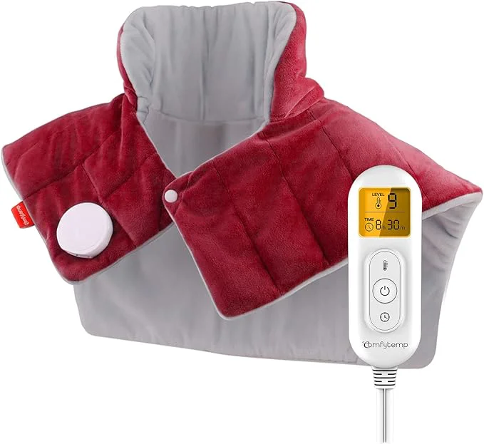Practical Comfytemp Heating Pad for Neck and Shoulders and Back 2.6lb Weighted Electric Eco-Friendly