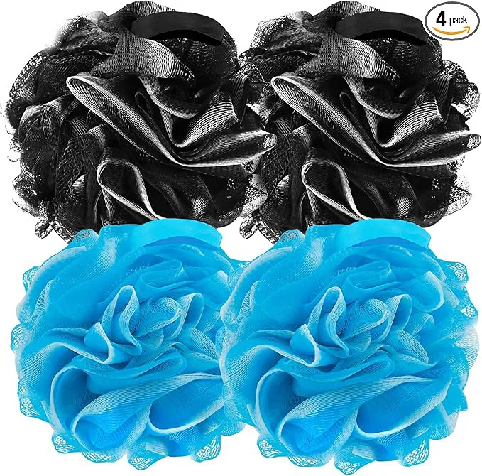 Sophisticated FARMOGA Bath Loofah Sponge Back Scrubber Shower Sponge Soft Mesh Exfoliator Minimalist