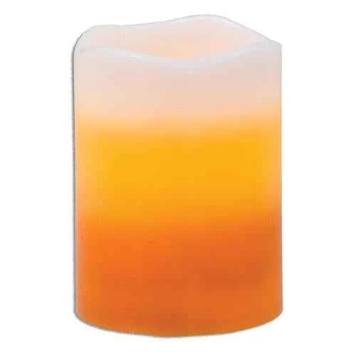 Detailed Candy Corn BOC Pillar 4 quot Long-Lasting