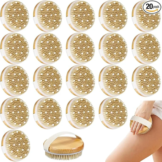 Original Design Gejoy 20 Pcs Dry Brushing Body Brush Fashionable