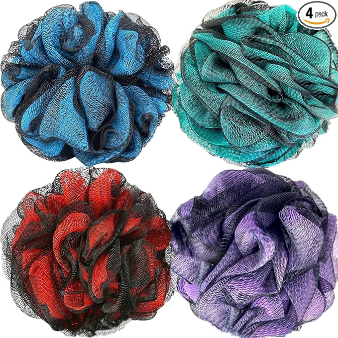 Detailed Fu Store Loofah Sponge Shower Loofahs 60g Bath Sponges Mesh Balls 4 Colors Body High-Grade