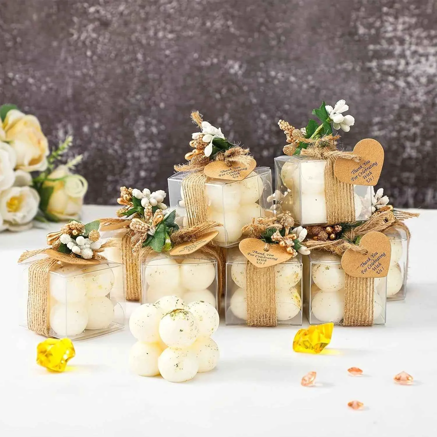 Durable Wax Mini Bubble Candles 30 Sets Small Layered Original Design
