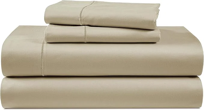Responsible LANE LINEN Egyptian Cotton Bed Sheets Full Size 15 inch Deep Pocket Full Bedding Set Naturally Temperature Regulating Cooling NO Pill Fade Resistant Cotton Sheets Full - Linen Soft