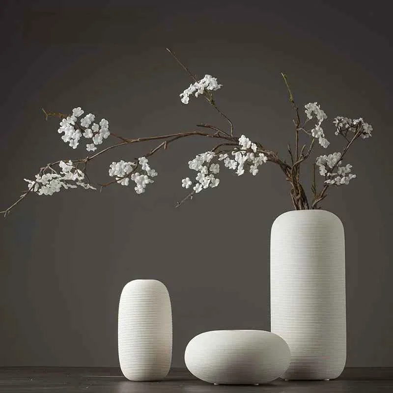 Artisan Ceramic Scandinavian Vase for Tabletop Flower Arrangement Stylish