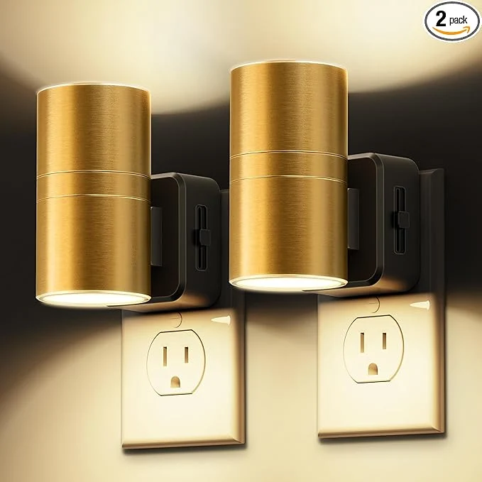 Modern L LOHAS LED Night Light Dimmable Night Lights Plug into Wall 2 Pack Automatic Convenient