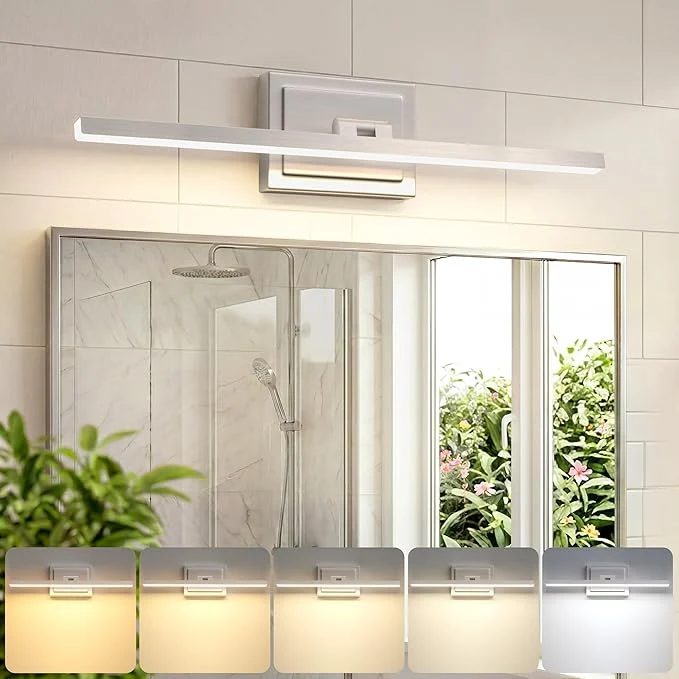 Contemporary VOLISUN Modern Bathroom Vanity Light 24 inch 14W Dimmable 5CCT Led Bathroom User-Friendly