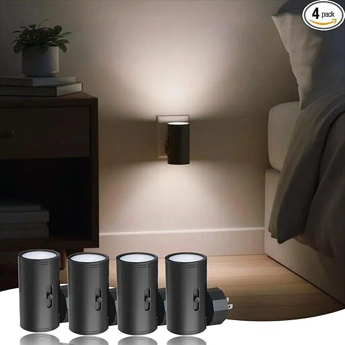 Soft TSEXES LED Night Light Plug into Wall 0-300LM Adjustable Brightness Light Elegant