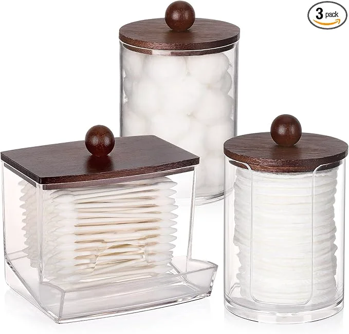 Safe Tmax Bathroom Organizer Accessories Set-10 oz 7 oz Qtips Holder Storage Expertly Made