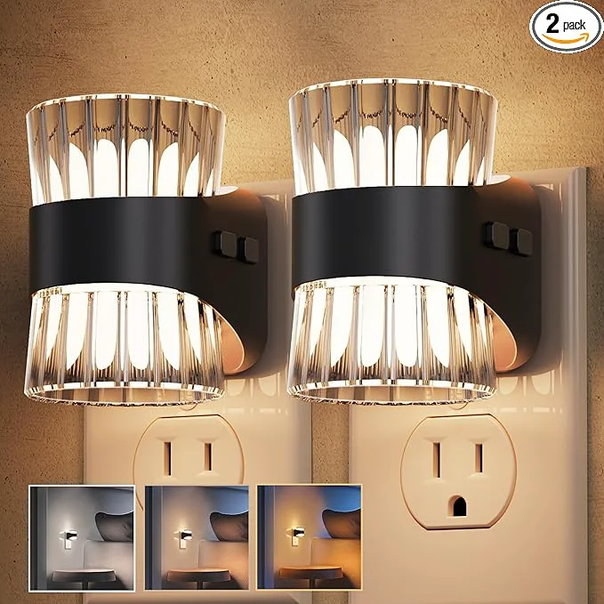 Efficient L LOHAS LED Night Light Modern Night Lights Plug into Wall 2 Pack Long-Lasting