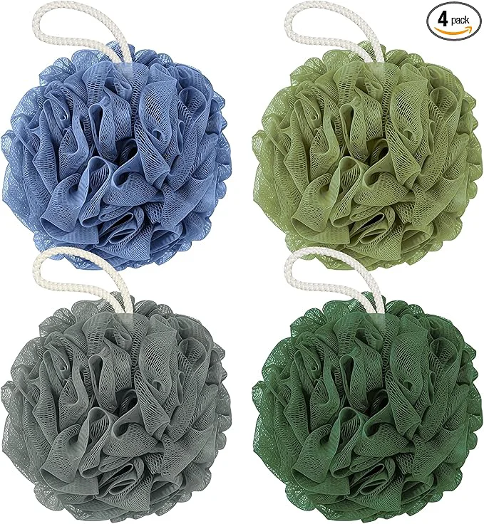Consistent Rnoafmu Shower Loofah Bath Sponge 60G Loofah Exfoliating Body Scrubber Comfortable