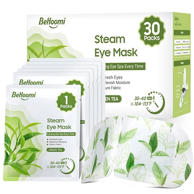 Long-Lasting BeHoomi 30Packs Steam Eye Mask Heated Eye Mask Warm Compress Reliable