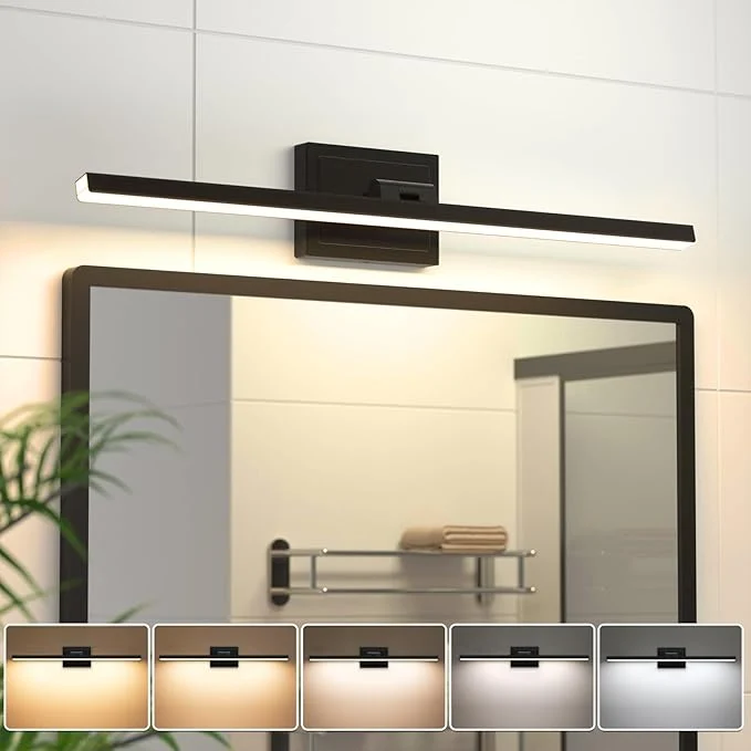Stylish VOLISUN Modern Bathroom Vanity Light 24 inch 14W Dimmable 5CCT Led Bathroom Superior