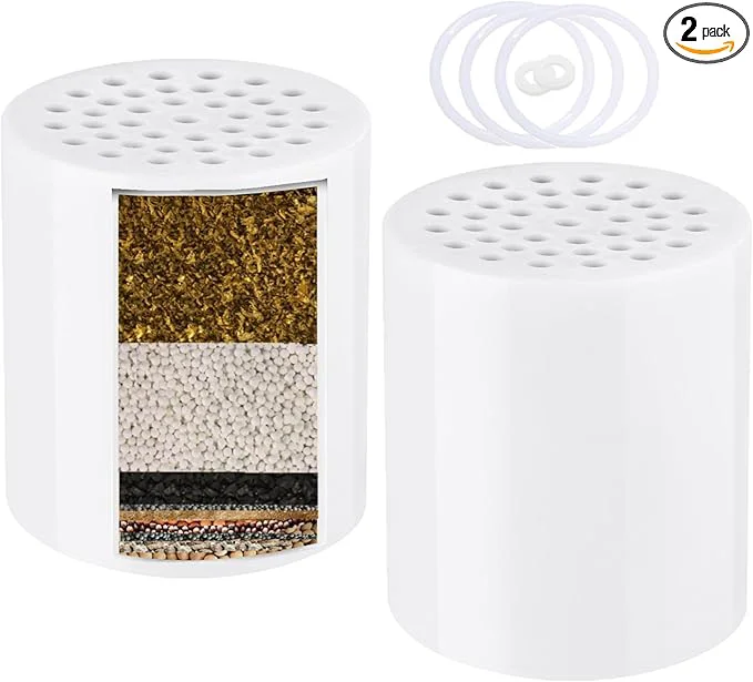 Elegant Heavy Duty Shower Filter Cartridge 2 Pcs Shower Head Filter Refill Practical