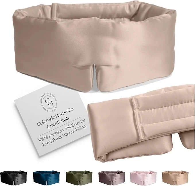 Top-Quality SUNDAYSILKS™ Adjustable Silk Sleep Mask Selected