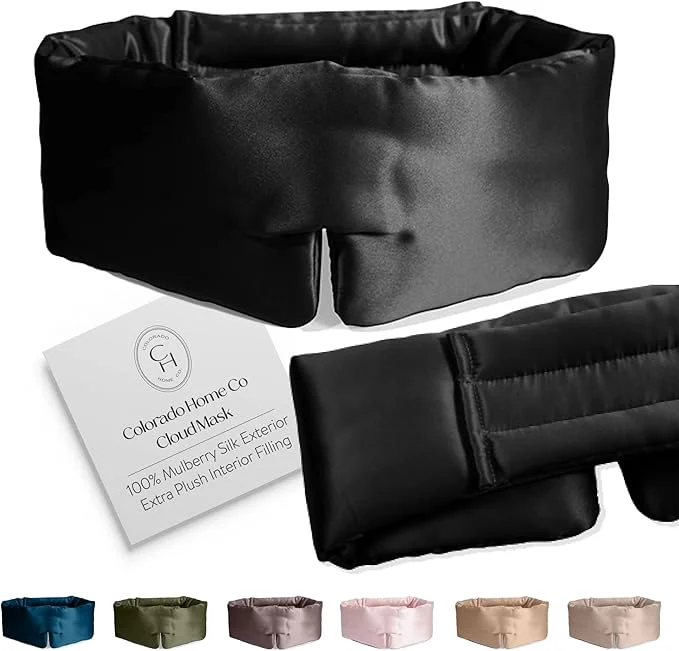 Safe SUNDAYSILKS™ Adjustable Silk Sleep Mask Fast