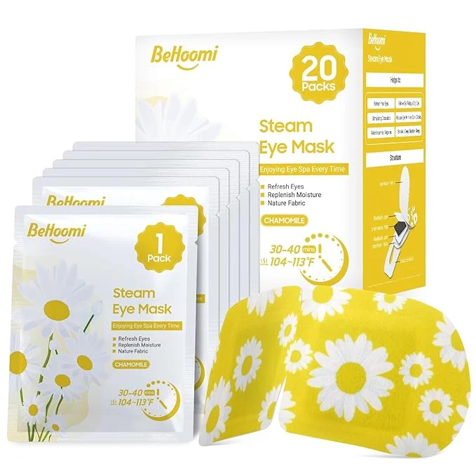 Quality BeHoomi 20Packs Steam Eye Mask Heated Eye Mask Warm Compress Versatile