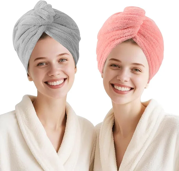 Innovative Microfiber Hair Drying Towel Wrap Efficient