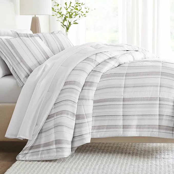 Linen Market Reversible Twin Size Comforter Set 2 Piece - Bring Luxury Home with Our Soft and Lightweight Down Comforter Twin Set - This Includes Your Twin Comforter and 1 Pillow Sham Environmentally Friendly