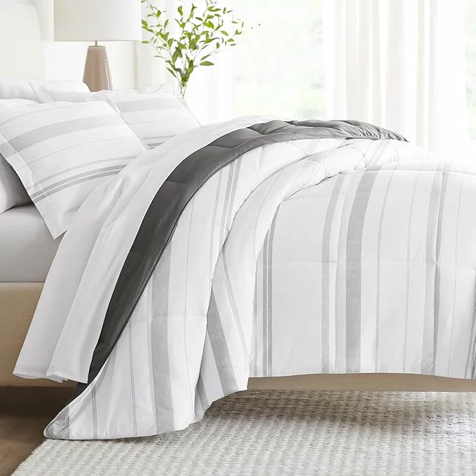 Outstanding Linen Market Reversible Twin Size Comforter Set 3 Piece - Bring Luxury Home with Our Soft and Lightweight Down Comforter Twin Set - This Includes Your Twin Comforter and 2 Pillow Shams Environmentally Friendly