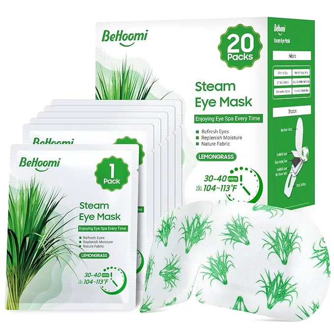 Fine Crafted BeHoomi Steam Eye Mask Self Heating Disposable SPA Warm Compress Prestigious