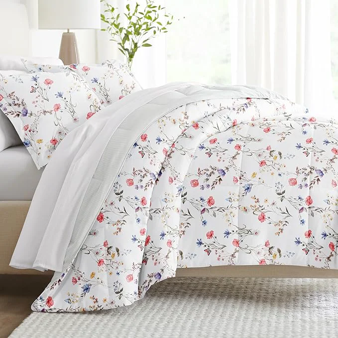Exclusive Linen Market Reversible King Size Comforter Set 3 Piece - Bring Luxury Home with Our Soft and Lightweight Down Comforter King Set - This Includes Your King Comforter and 2 Pillow Shams Easy-to-Use