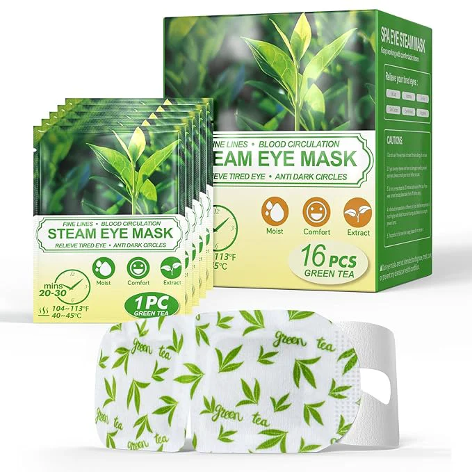 Pure 16 Packs Steam Eye Masks for Dry Eyes Relief Eye Fatigue Puffy Eyes Trusted