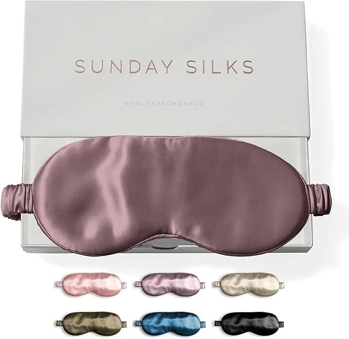 Original SUNDAYSILKS™ Exclusive Mulberry Silk Sleep Mask Soft Eye Covers and Authentic