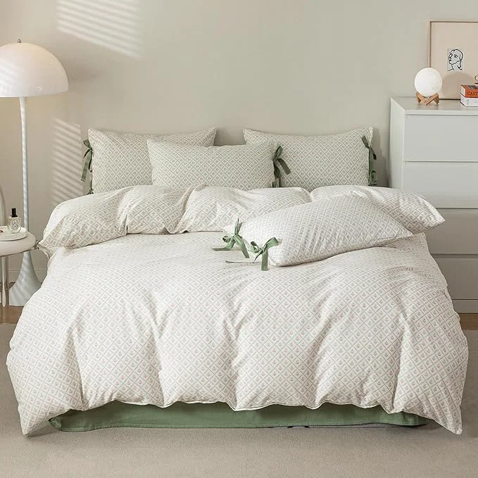 Relaxed HighBuy Aesthetic Floral Comforter Set Twin XL Pink Flowers Grid Coquette Bedding Comforters Set Fluffy for Kids Girls Twin XL Bed 1 Boho Chic Comforter 2 Bowknot Bow Tie Pillowcases Next-Generation