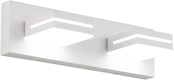 Reusable SineRise LED Modern Bathroom Vanity Light Fixtures Matte White Modern Acrylic Optimized