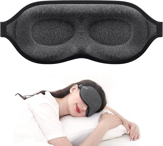 Specialty MZOO Luxury Sleep Mask for Back Side Sleeper Complete Light Blocking Sleeping Minimalist