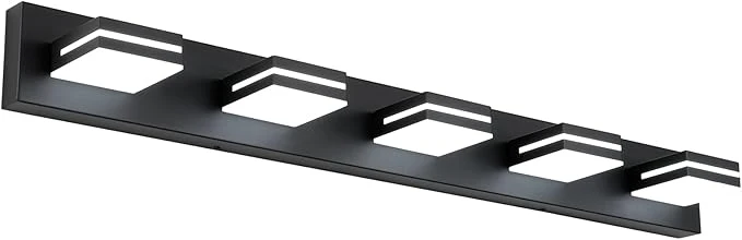 Long-Lasting SineRise LED Modern Bathroom Vanity Light Fixtures Matte Black Modern Acrylic Classic