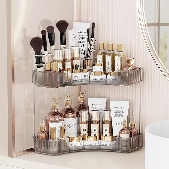 Original Asayuee 2-Tier Corner Bathroom Counter Organizer Luxury