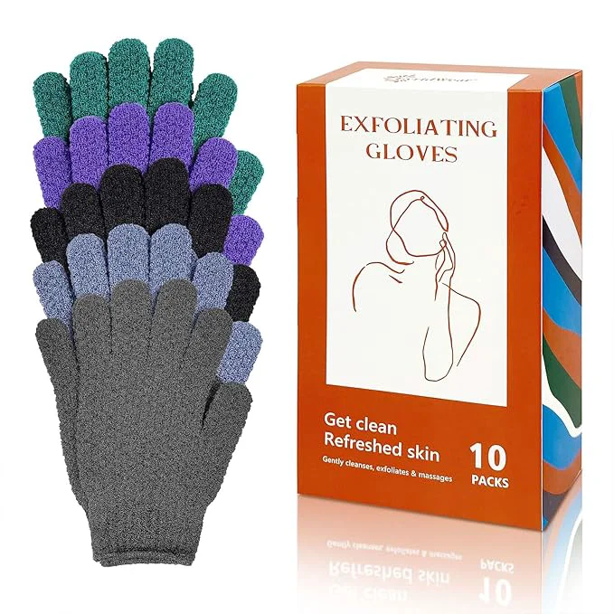 Healthy Evridwear Exfoliating Dual Texture Bath Gloves Elite