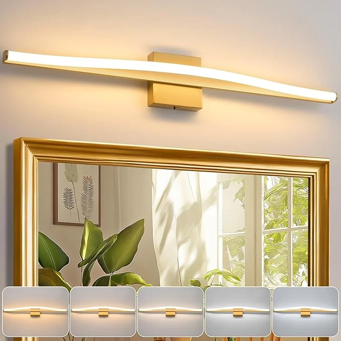 Environmentally Friendly Modern Bathroom Vanity Light 32 inch Dimmable 5CCT Led Bathroom Light Fixture Secure