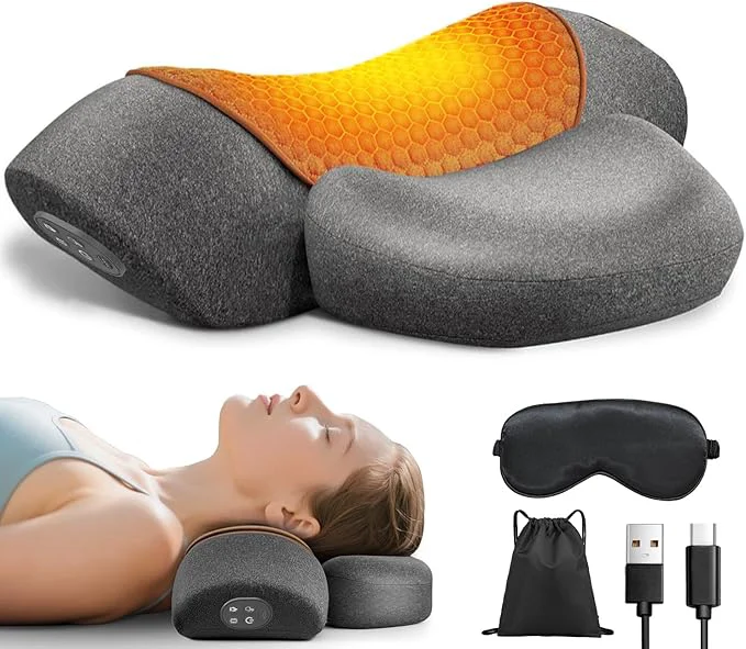 Innovative Upalled Cordless Heated Neck Massager Pillow Environmentally Friendly